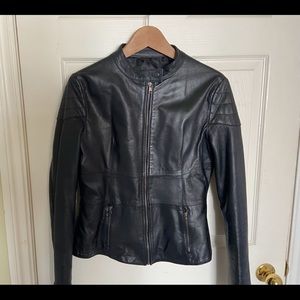 Italian leather moto-style jacket. No stains, scratches or tears